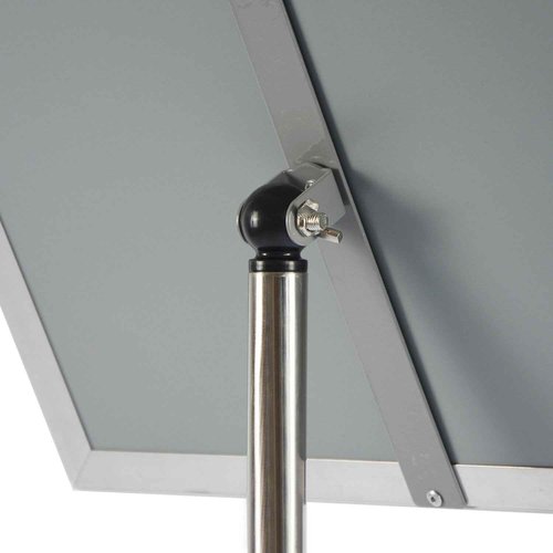 Adjustable Heavy Duty Pedestal Sign Holder Poster Stand - 8.5x11 Inch Vertical & Horizontal Sign Stand Displayed Poster Holder, Square Base Sign Stands for Display, Advertisement & Outdoor Sign Holder