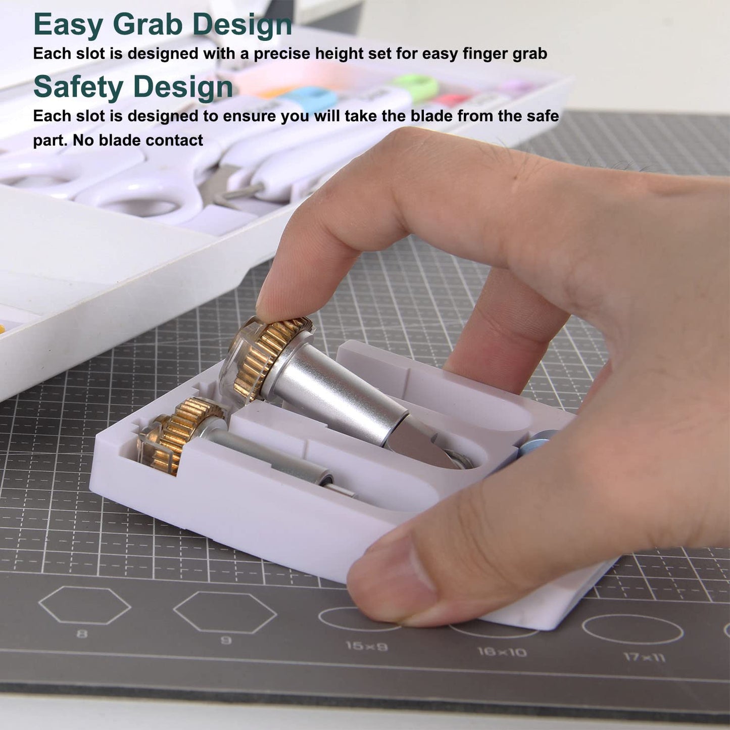 LOPASA Tool Organizer Compatible with Cricut Maker 4,3, Blade Storage Accessories and Supplies for Cutting, Cutting Machine Accessories Organization and Storage, Knife Blade Housing Organizer
