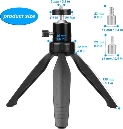 DR.J Mini Projector Tripod Mount - Universal Compatibility with DBPOWER, Anker, AAXA & More