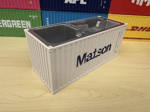 Yixoo Desk Organizer, Pen Pencil Holder, Business Name Cards Holder, Shipping Container Model Storage Box, Secret Storage Box with Multiple Compartments Office Supplies Multi-function (Matson)