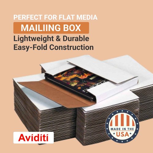 AVIDITI Shipping Boxes Medium 20"L x 16"W x 1"H, 20-Pack | Corrugated Cardboard Box for Packing, Moving and Storage 20x16x1 20161