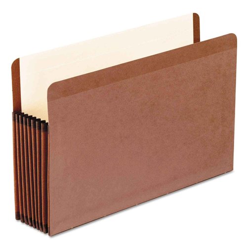 Pendaflex PFX45303 Premium Reinforced 7" Exp. Recyc. File Pockets, Legal, 5/Box,Red
