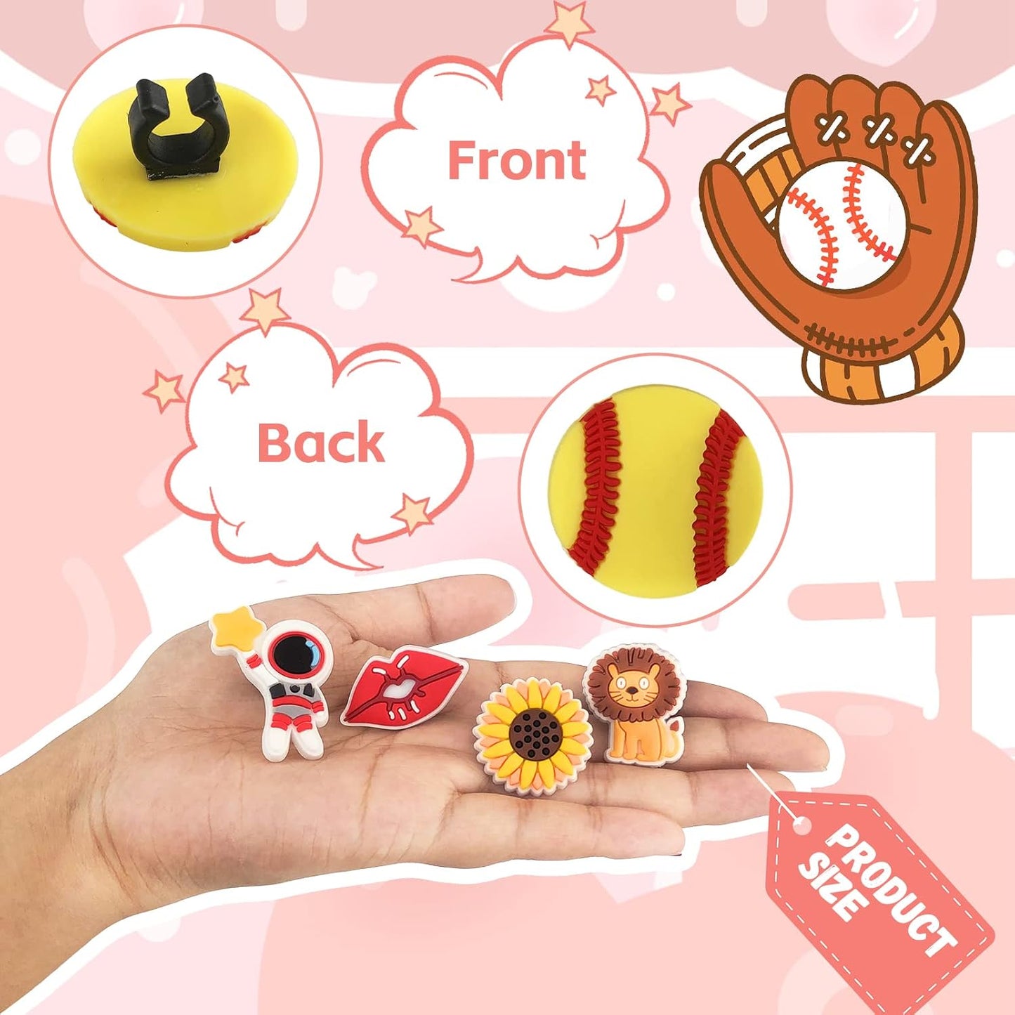 Zddaoole Cute Pencil Toppers - 60 Pcs Assorted Designs for School Prizes & Classroom Rewards