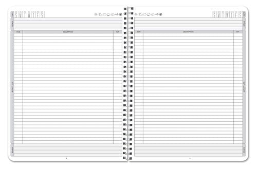 BookFactory Small Business Accounting and Productivity/Activity Bundle - Income & Expense; Ledger Book/Accounting; Daily Activity Log Book (BX-ACCT-Bundle