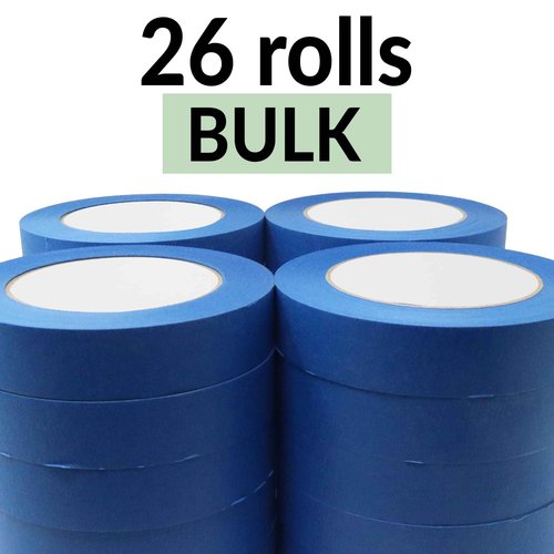 Reli. Painter's Tape, Blue | 1" x 55 Yards (1,430 Yards Total) | 26 Rolls - Bulk | Blue Tape/Painters Tape 1 Inch | Paint Tape for Walls, Glass, Wood Trim| Painting/Masking Tape | Blue