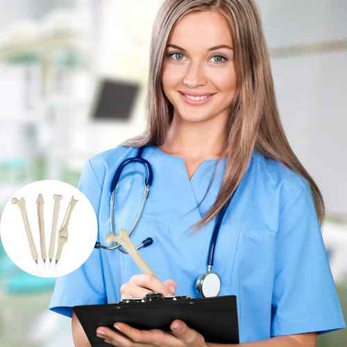 200 Pcs Bone Pens Bulk Skeleton Finger Ballpoint Pen Novelty Nursing Pens Individual Wrapped Black Ink Pens for Doctor Nurses, Halloween Kid Present Party Favor School Office Supply (200)