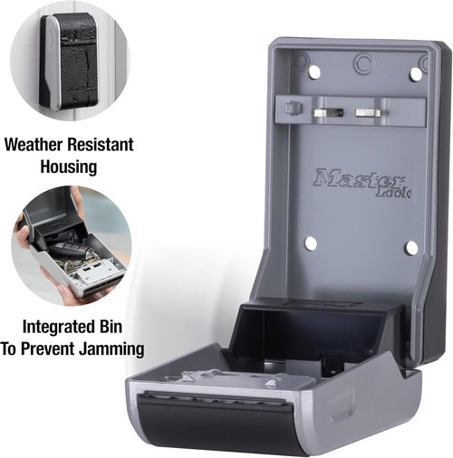 Master Lock High Capacity Key Lockbox - Secure Combination Dial | Wall Mount Design