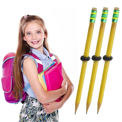 Ikokei Threaded Pencil, ADHD Fidget Pencil, Threaded Focus Fidget Pencils for Kids and Adults with Sliding Nut (10Pcs)