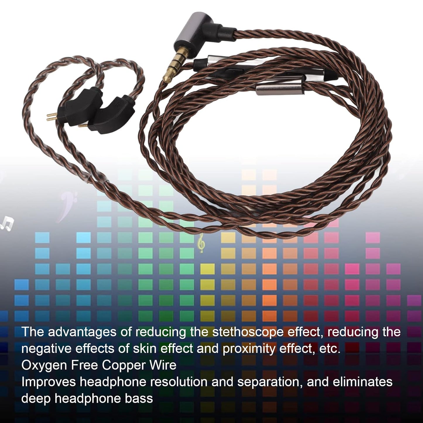 Ue3X Ue18 W4R 0.78Mm 2 Pin IEM Cable - High-Quality 3.5Mm Audio Cable for Headphones