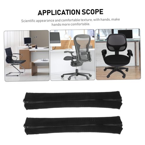 DOITOOL Armrest Covers for Office Chairs Padded Armrest Cushions Water-Resistant Protective Elbow Support Set of 2 for Computer Desk Chairs