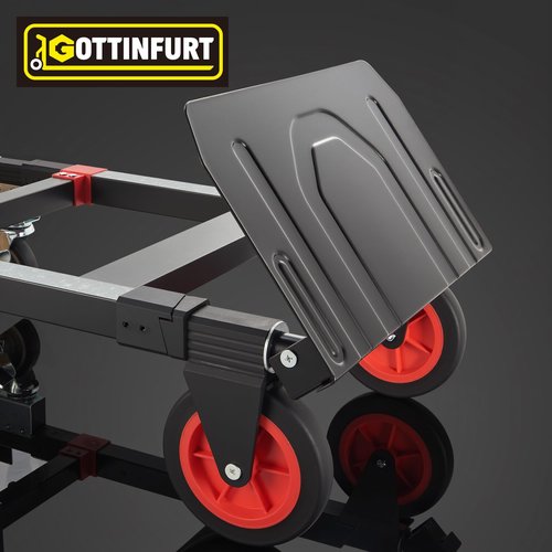 2025 Upgraded Convertible Hand Truck Dolly Heavy Duty, 3 in 1 Fodalble Cart 500 Lbs, Folding Hand Truck Dolly with Brake Wheels, Anti-Slip Strip & 2 Elastic Ropes for Luggage Office Home Use