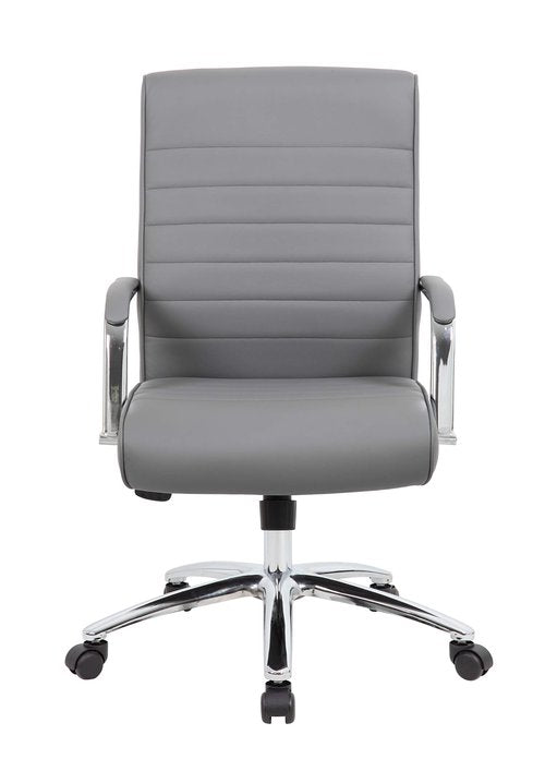 Boss Office Products Modern Executive Conference Chair, Grey