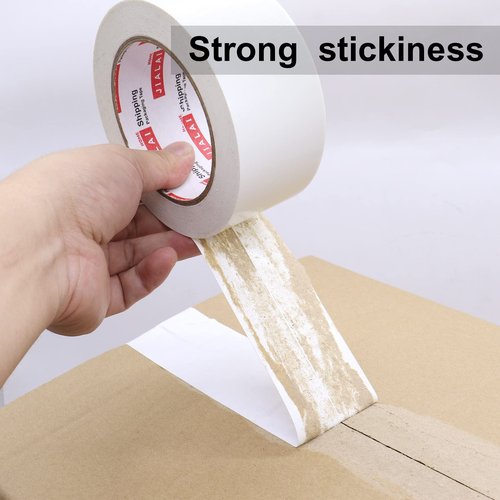 JIALAI HOME White Duct Tape Heavy Duty, 12 Roll Multi Pack, 30 Yards x 2 Inch, 9 Mil Strong, Flexible, Waterproof and Tear by Hand - for Home Use, Do-It-Yourself Projects and Repairs