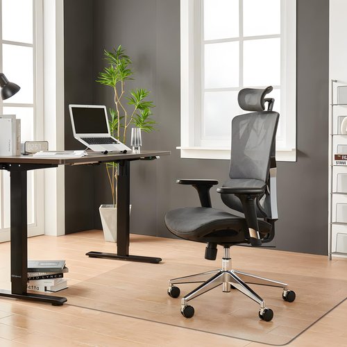 Office Desk Chair Mat for Hard Floor,Clear Mat Desk Floor Protector for Hardwood,Floor Mat for Desk Chair on Hardwood,Wood Floor Protector…… (Clear-Rectangular, 45"x53"x0.06")