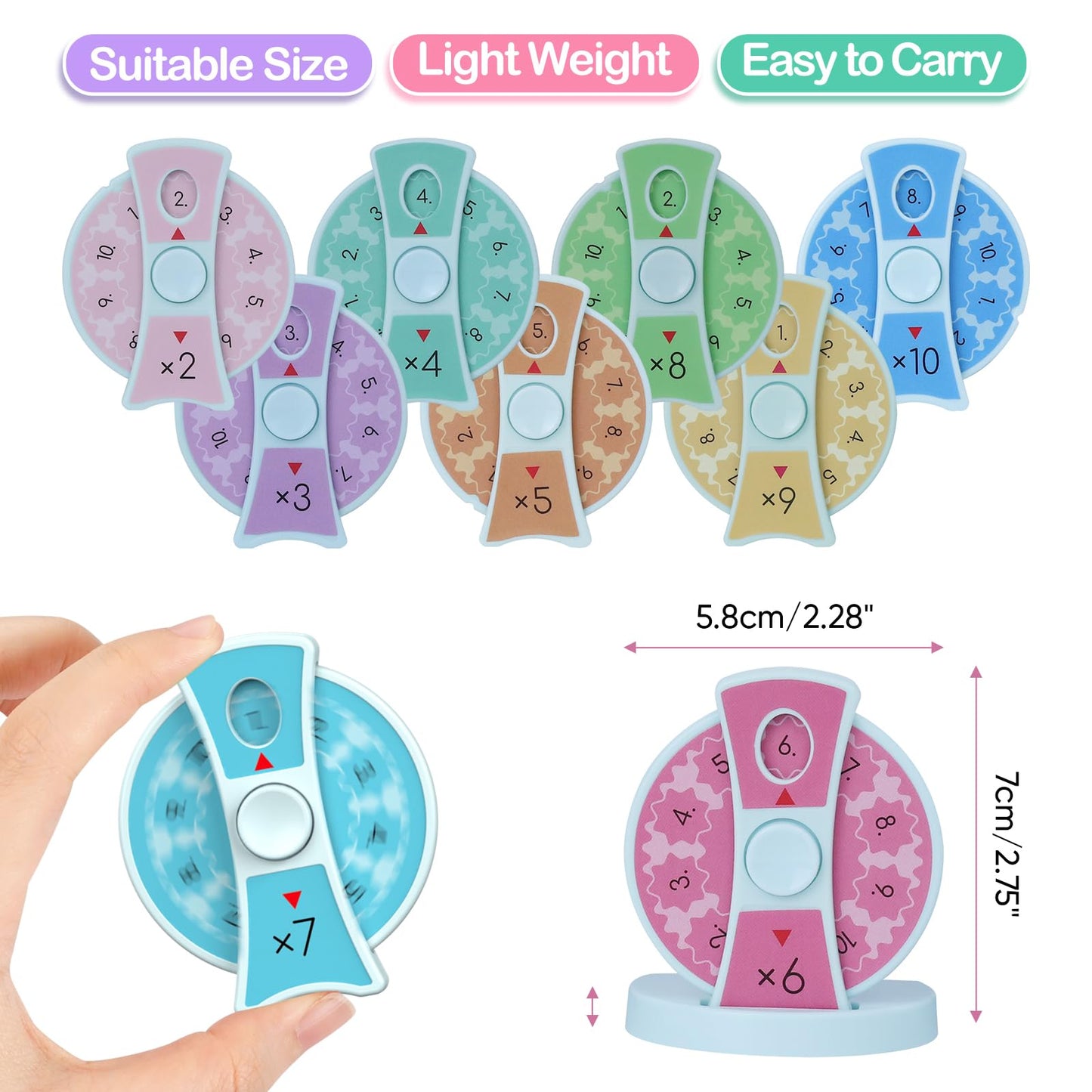 Math Fidget Spinners,Educational Math Learning Tools