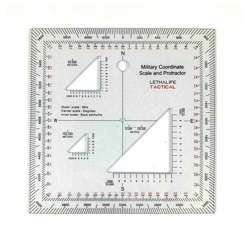 Pack of 5 Military Protractors for Land Nav
