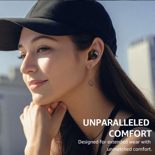 TOZO T6 Wireless Earbuds, Bluetooth 5.3 Ear Buds, Stereo Sound in Ear Headphones, 50 Hours Playtime, Wireless Charging Case, APP Customizable EQs, IPX8 Waterproof Earphones