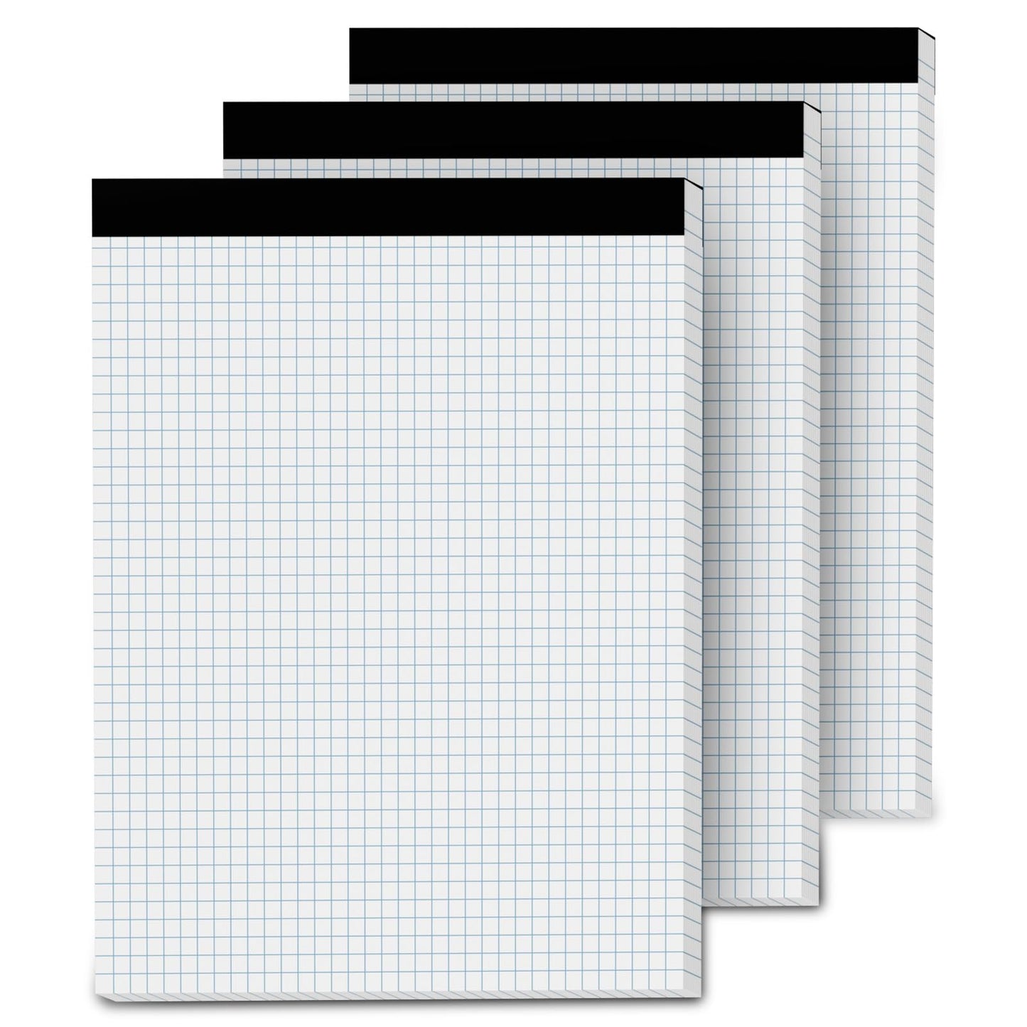 Aidunmis Graph Paper Pads 8.5 x 11, 4x4 Quad Ruled, 3 Pack Grid Paper Pad 8.5 x 11, 30 Sheets Perforated Blueprint Quadrille Letter Size Graphing Notebook for Drafting, Drawing, Engineering