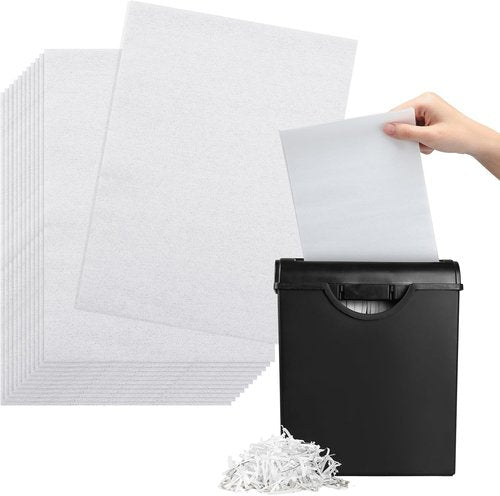 Paper Shredder Lubricant Sheets - 100 Pcs for Cross-Cut & Micro-Cut Shredders | 6 x 8.5 Inch