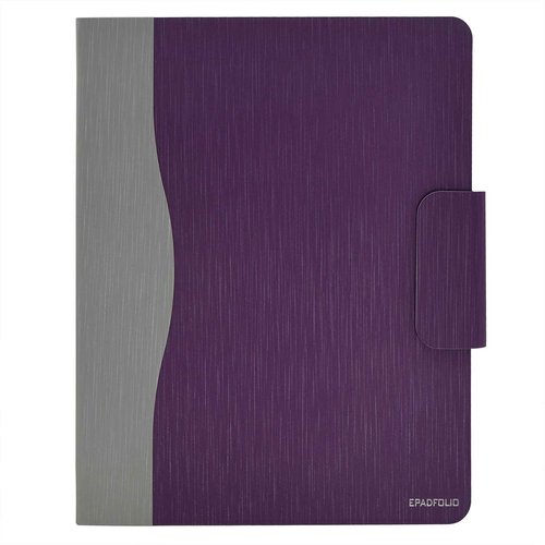 3-Ring Binder Padfolio with Whiteboard Clipboard and Expanded Document Bag, Padfolio Ring Binder Business Organizer Portfolio Case (Purple)