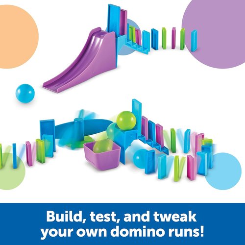 Learning Resources Domino Action STEM Explorers - 59 Pieces Educational Toy for Kids Age 5+
