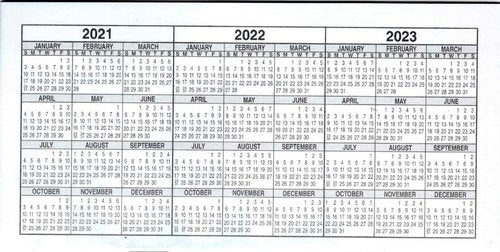 Checkbook Transaction Register - 2021-2023 Calendars for Easy Financial Tracking