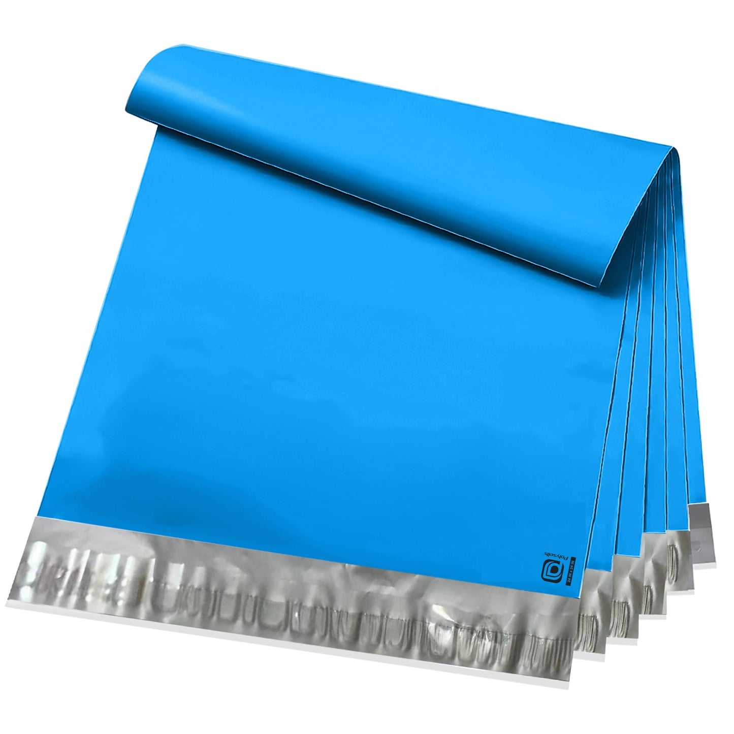 POLYSELLS 50 pcs 24x24 Inches Blue Poly Mailers Shipping Envelopes, Strong Adhesive Sealing, Waterproof, and Tear-resistant Postal Mailing Bags for Clothing, Books, and Accessories
