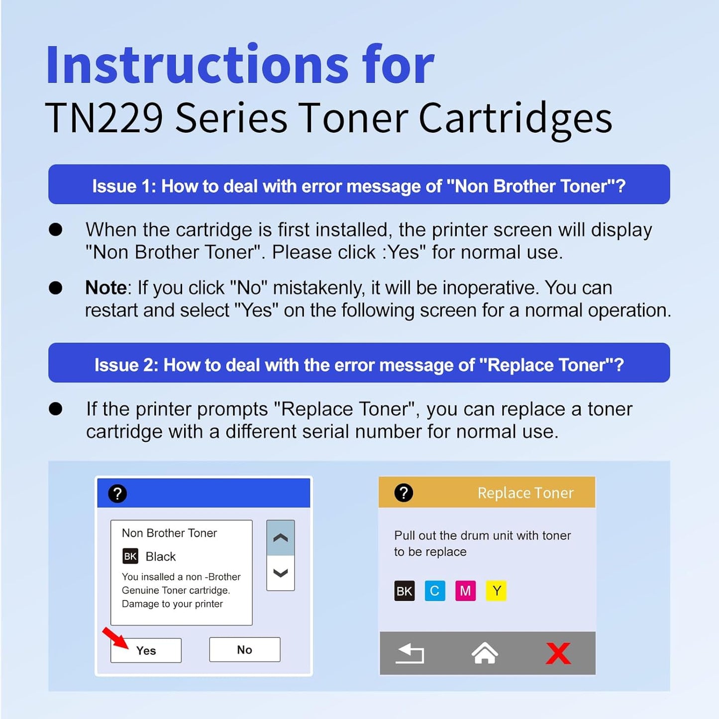 Brother TN229XL Toner - High-Yield Compatible Replacement Cartridge - 5-Pack for MFC-L3780CDW & More