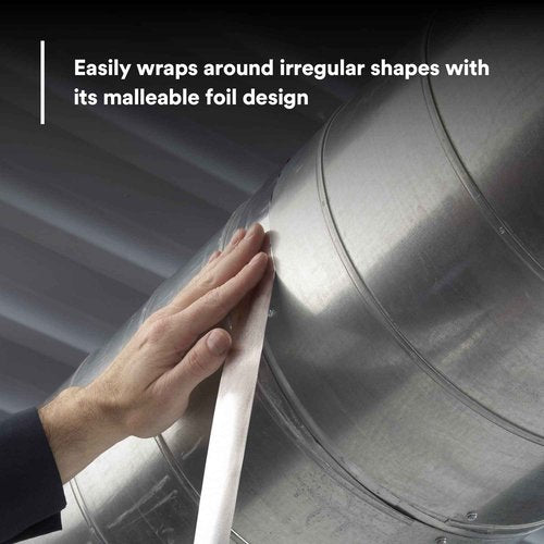 3M Aluminum Foil Tape 34383, Silver, 2 in x 60 yd, 4.5 mil