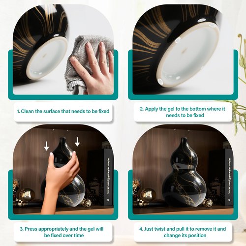 BOTTRONY 6.07 oz Exhibit Gel for Museum - Safe, Clear & Reusable Museum Putty for Antiques, Glass, Ceramic, Collectibles & Action Figures | Residue-Free, Removable | Protect Your Treasures