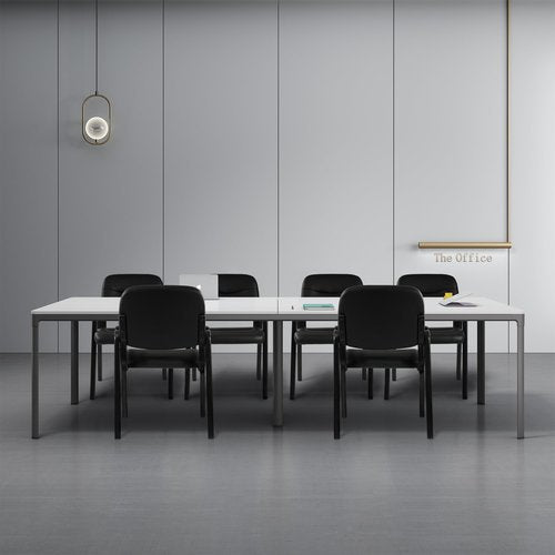 Elevon Waiting Room Chairs No Wheels Set of 1, Leather Stationary Office Reception Guest Chair with Padded Arms for Elderly Desk Conference Room Lobby Table Side Salon