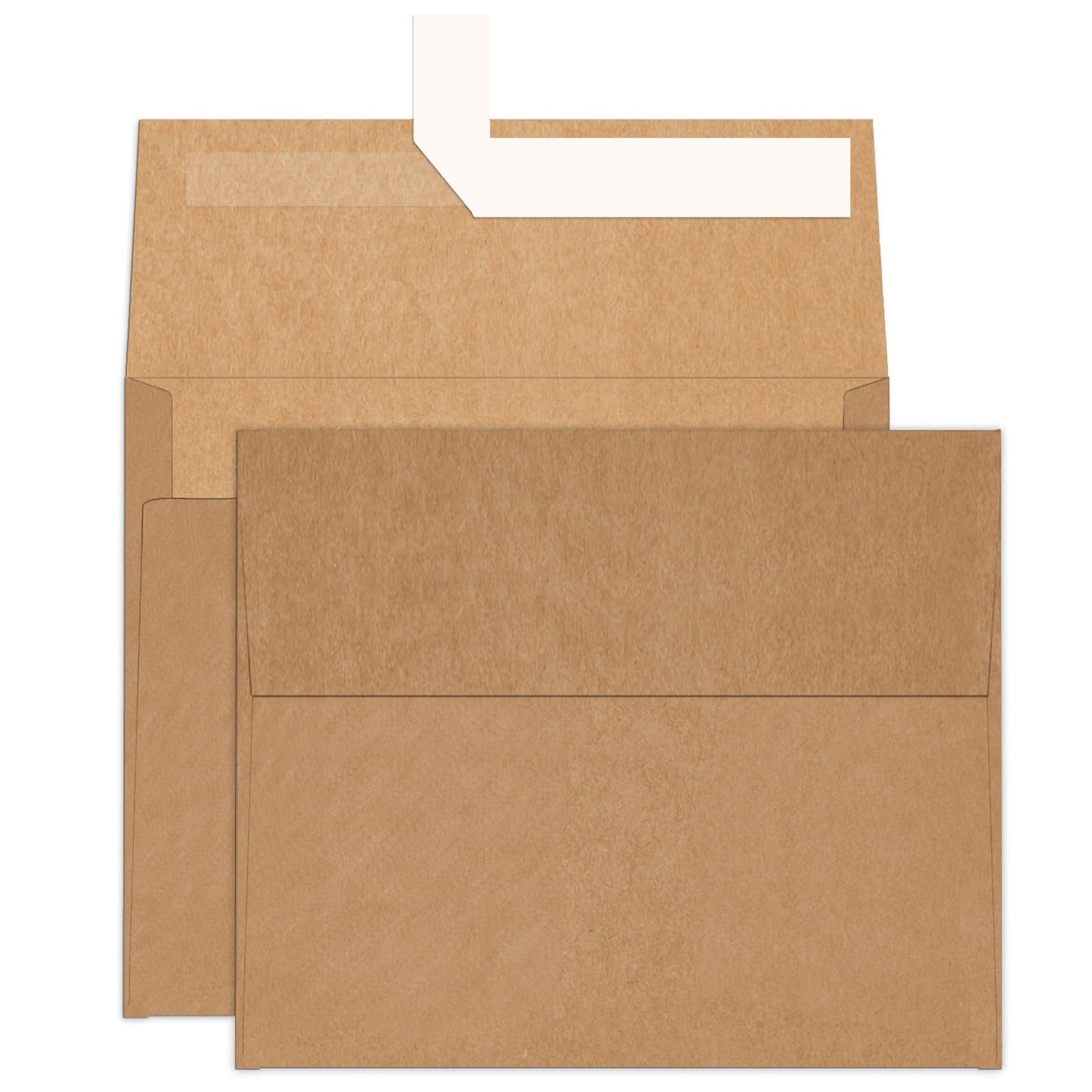 A2 Brown Kraft Envelopes 100 Pack, Goefun 4.375 x 5.75 Printable Greeting Card Envelopes Self Seal for Card Making, Photos, Invitations, Weddings, Graduation, Baby Shower, 120 GSM