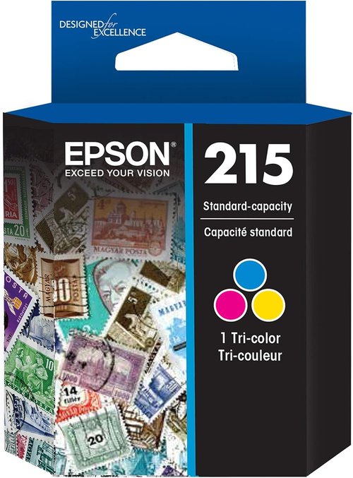 EPSON 215 Ink Cartridge - Standard Capacity Tricolor for WorkForce WF-100, 110 & EC-110