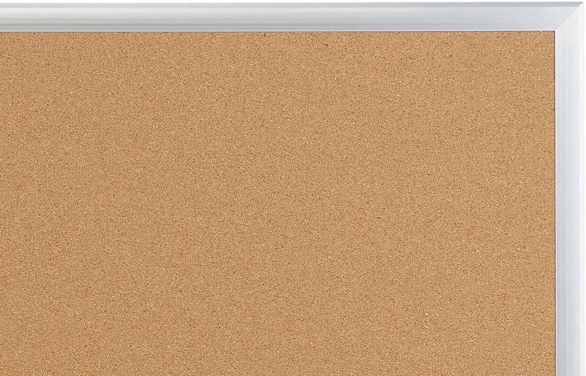 Staples Cork Bulletin Board - Self-Healing Design with Aluminum Frame | 3 x 2 Ft for Home, Office, Classroom