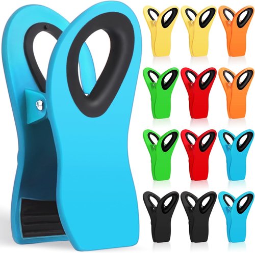 Jetmore Heavy-Duty Magnetic Bag Clips - 12 Pack Food Storage Clips for Chips, Snacks & More