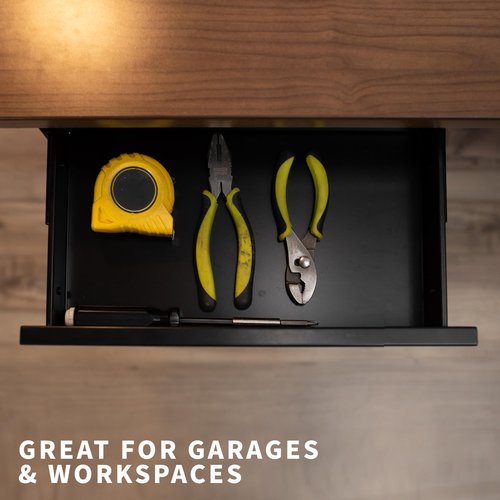 VIVO 16 inch Under Desk Slide Out Drawer Without Shell, Home Office Storage Organizer, Black, DESK-AC03A-B