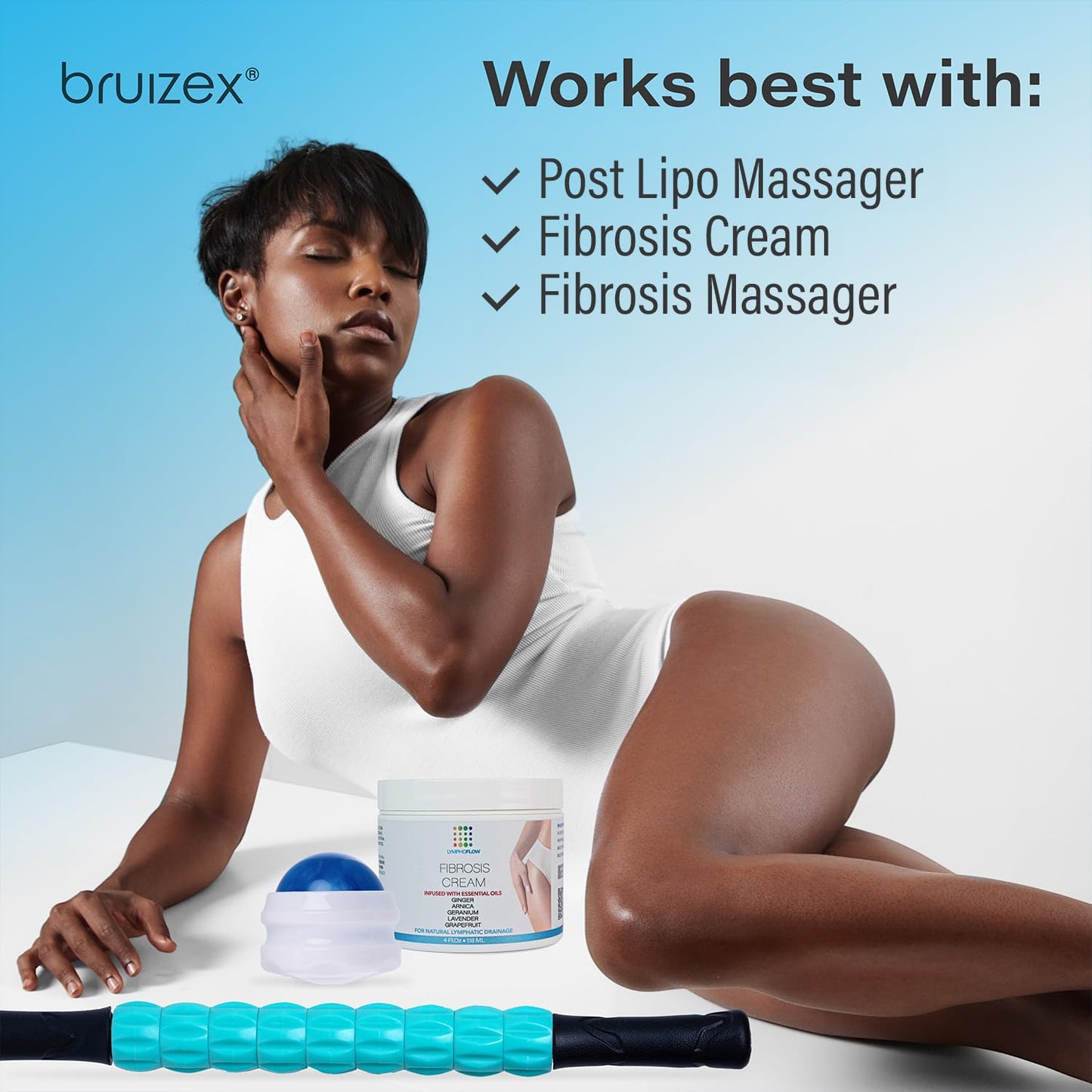 Lymphatic Drainage Massage Oi for Massage Therapy - Arnica and Coconut Oil for Manual Lymph Drainage & Post Surgery Recovery for Liposuction, 360 Lipo, BBL,Tummy Tuck, Lymphedema, Lipo Foam-2.0 oz