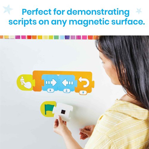 hand2mind ScratchJr Block-Based Coding Magnetic Demonstration Set, Learn to Code, Computer Science and Programming for Kids, STEM Activities, Elementary STEM Classroom, Science Teacher Supplies