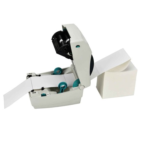 [4 Stacks, 4000 Labels] RBHK Fanfold Labels 4x6 Direct Thermal Shipping Labels, White Perforated Mailing Postage Labels, Permanent Adhesive, Zebra Compatible, 1000 Labels per Stack