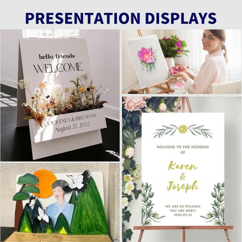 White Foam Boards 8" x 10"- 10 Pack -Double Sided Foam Core Board Signboard for Presentations School Office Rigid Polystyrene Styrofoam Foam Sheet,Foam Board for Crafts - 3/16" Thick (5mm)