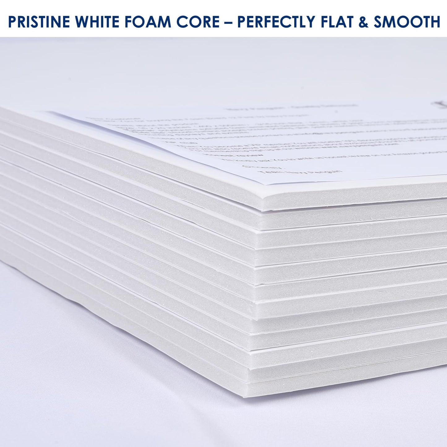 Foam Board 20 x 30 x 3/16" (5mm) - 12 Pack - White Poster Board, Acid Free, Double Sided, Rigid, Sign Board Foamboard for Mounting, Crafts, Paintings Prints, Art, Display, Presentation and Projects