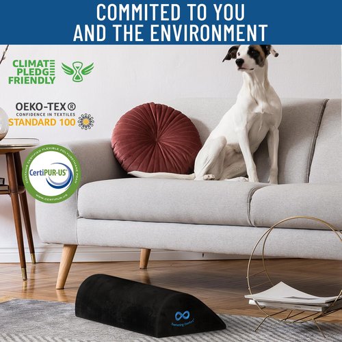 Everlasting Comfort Ergonomic Mouse Pad and Foot Rest Bundle - Work and Relaxation Essentials - Improve Productivity & Comfort