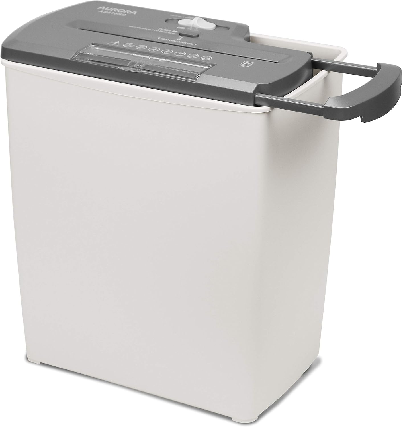 Aurora AS810SD 8-Sheet Strip-Cut Shredder - Ideal for Paper, CD & Credit Card Disposal