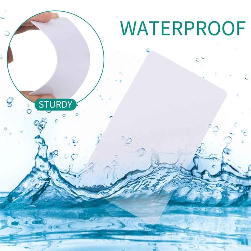 Yexiya 1000 Pcs Blank PVC Cards White Quality Plastic ID Badge Printers Cr80 30 Mil Business Cards Fit Most Photo ID Badge Printers