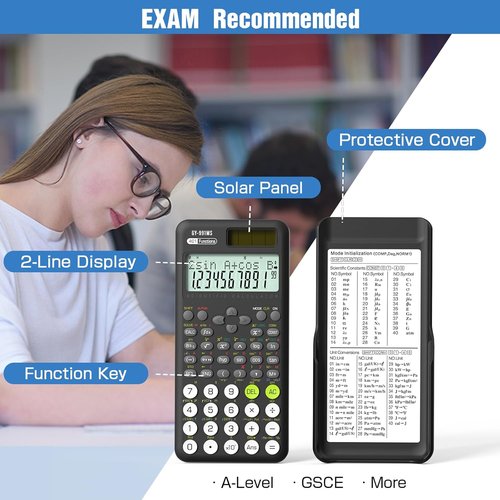 991 MS Scientific Calculator by [Brand Name] - Essential Tool for Students | Black Cover Included