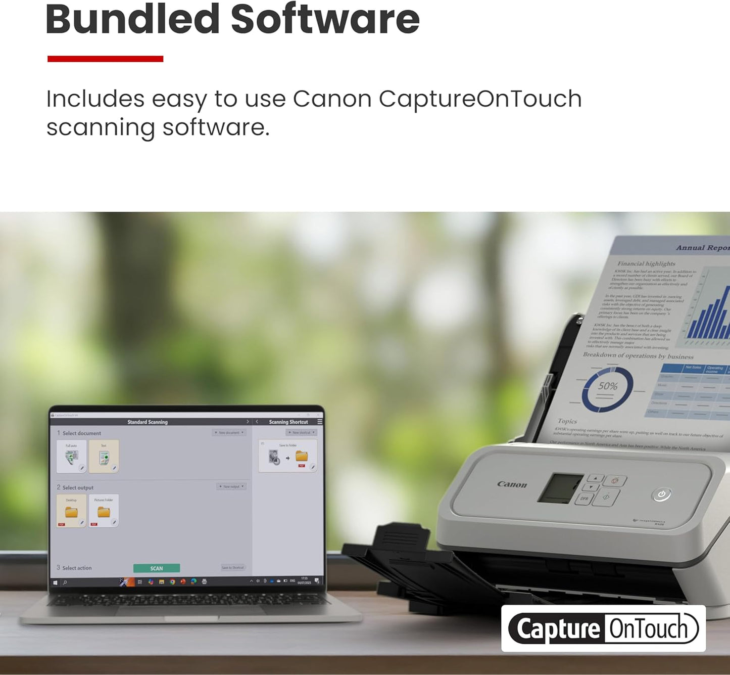 Canon imageFORMULA R40II - High-Speed Office Document Scanner | Compact & Efficient Design