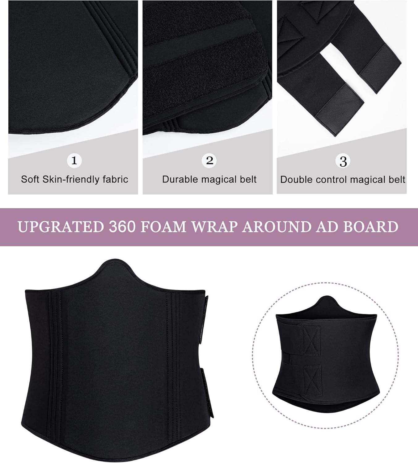 YERKOAD 360 Lipo Foam Ab Board - Post-Surgery Compression for Liposuction Recovery | Abdominal Support