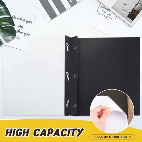 Harloon 100 Pcs Clear Front Report Covers Plastic Presentation Folders, Letter Size, 14mm Thickness, Suitable for Office, School, Resume, and More