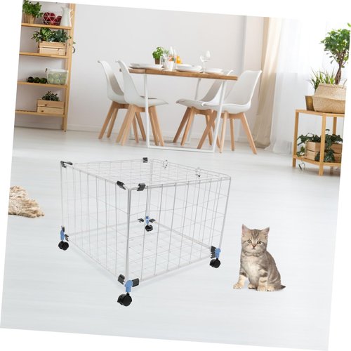 DECHOUS 4pcs Pet Cage Caster Wheels Easy Assembly Replacement Wheels for Cat Crates Secure and Comfortable Design for Effortless Mobility and Maintenance