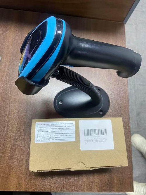 Onewscan Wireless 1D Laser Barcode Scanner - Plug and Play Handheld Reader with Stand & USB Connection